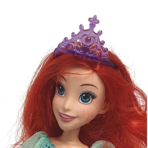 Disney Princess Ariel Doll With Flounder & Tiara The Little Mermaid - Picture 3 of 5